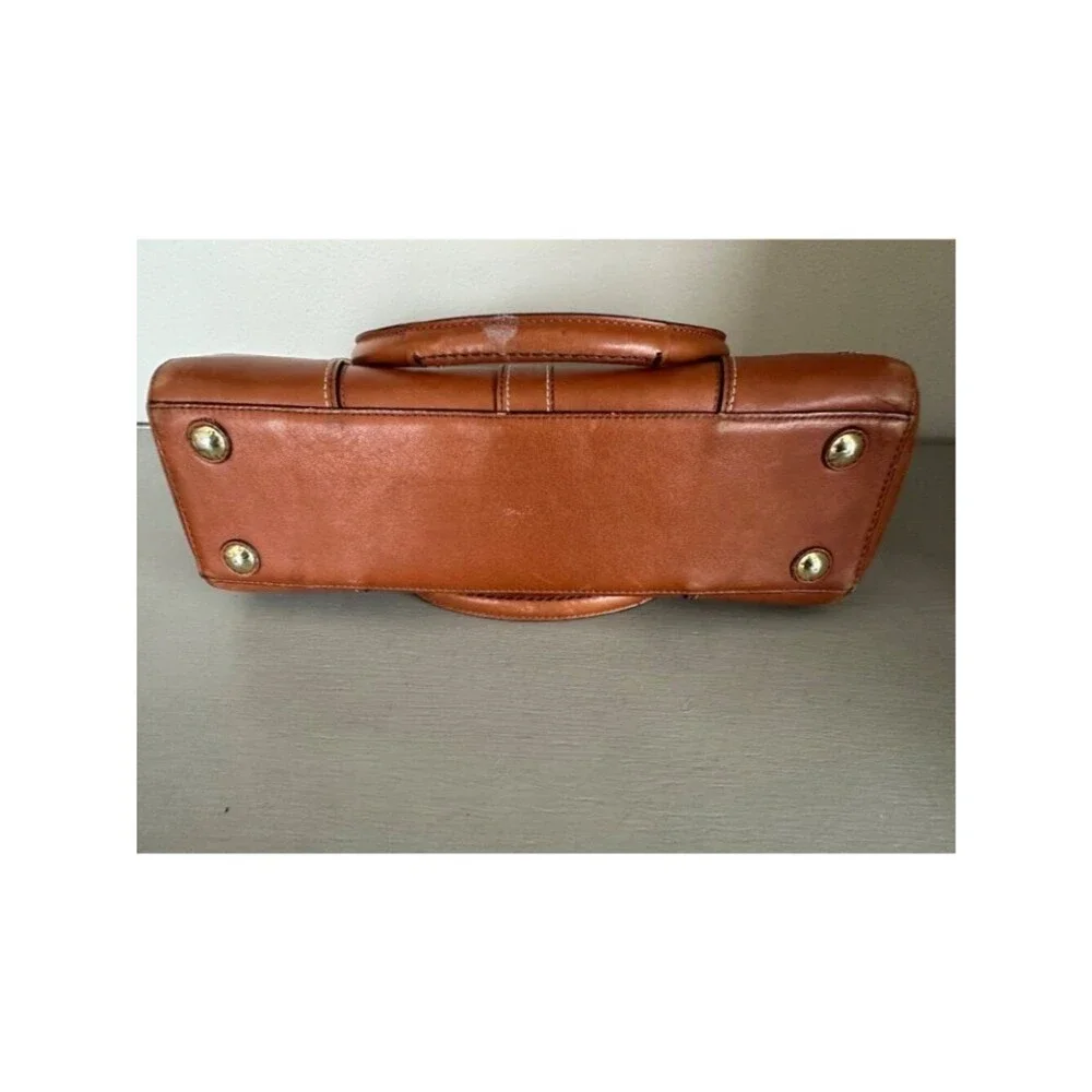 VTG Coach Hampton Acorn Leather Medium Carryall Tote Satchel 11047